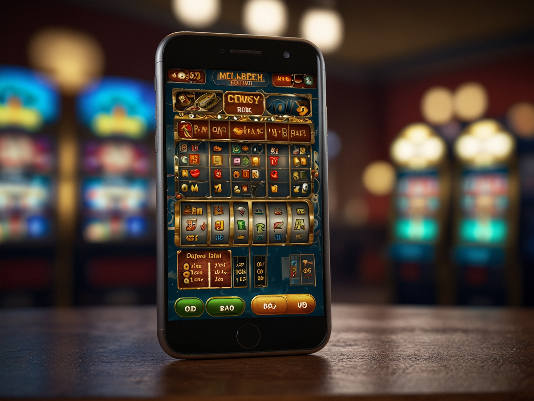 Smartphone affichant la version mobile Yonibet