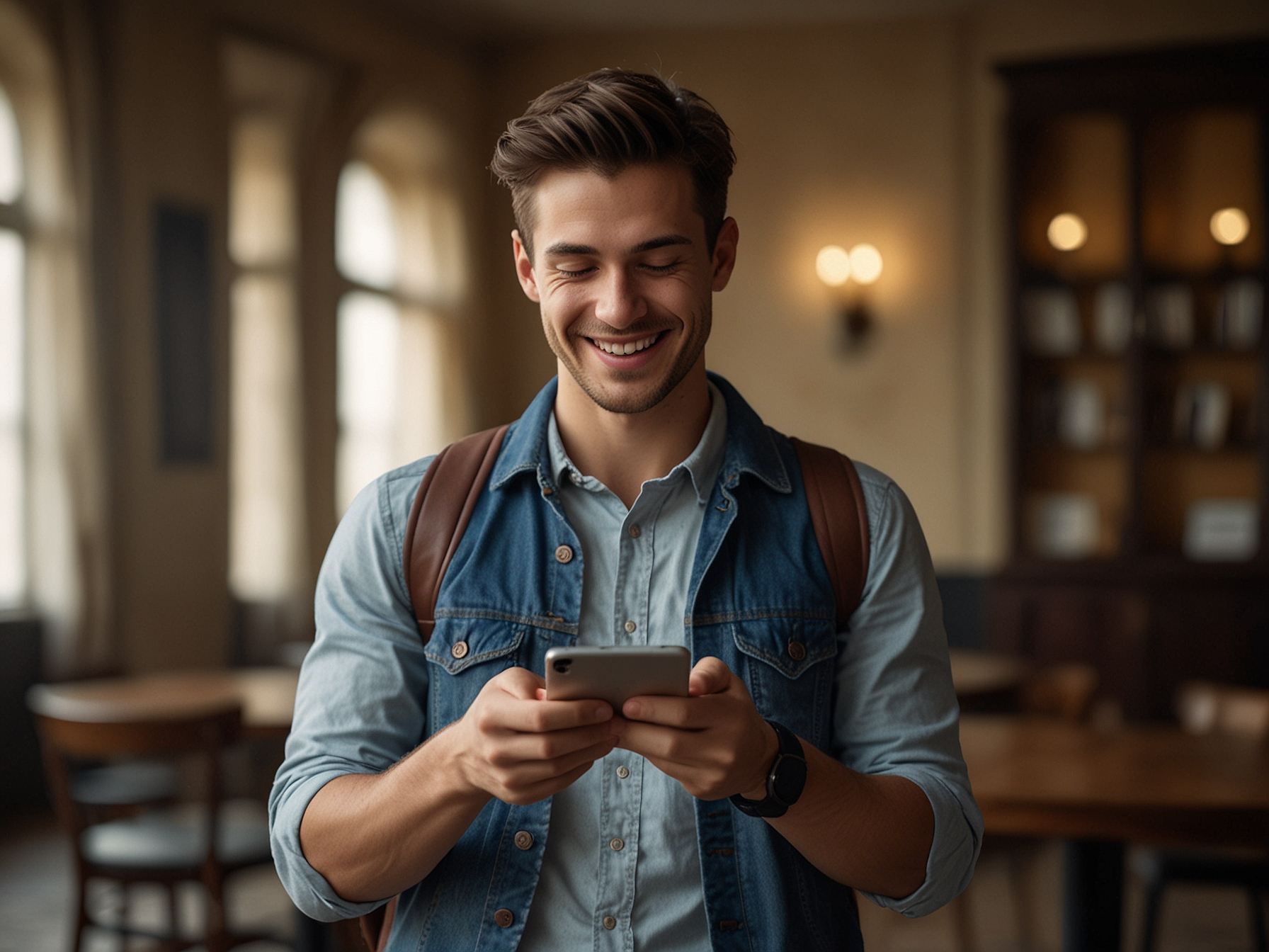 Personne remplissant un formulaire d'inscription sur mobile