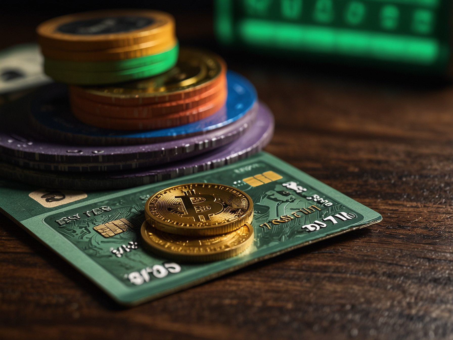 Différentes méthodes de paiement - carte, espèces et crypto